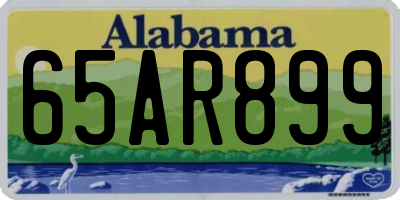 AL license plate 65AR899
