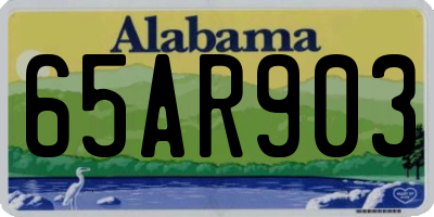 AL license plate 65AR903
