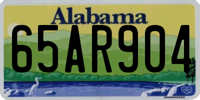 AL license plate 65AR904