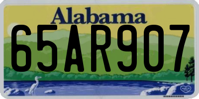 AL license plate 65AR907