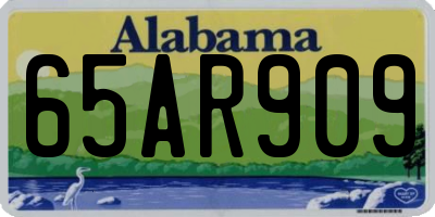AL license plate 65AR909