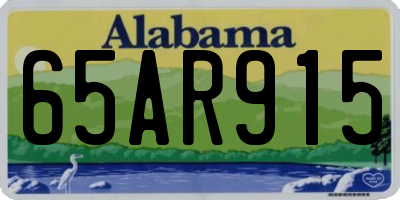 AL license plate 65AR915