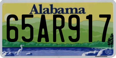 AL license plate 65AR917