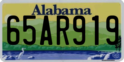 AL license plate 65AR919