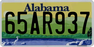 AL license plate 65AR937