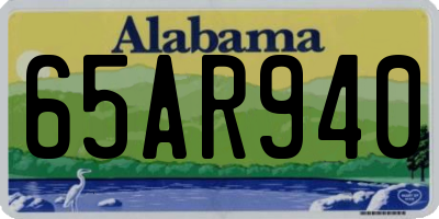 AL license plate 65AR940