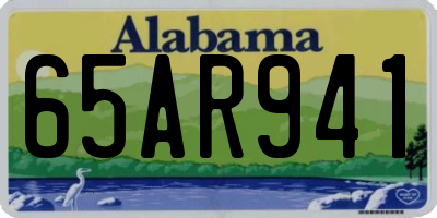 AL license plate 65AR941
