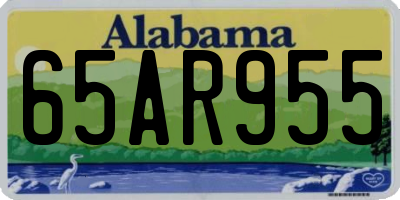 AL license plate 65AR955
