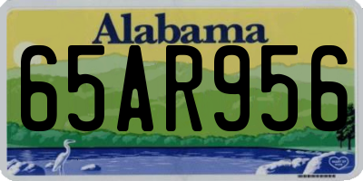AL license plate 65AR956