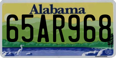 AL license plate 65AR968
