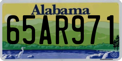 AL license plate 65AR971