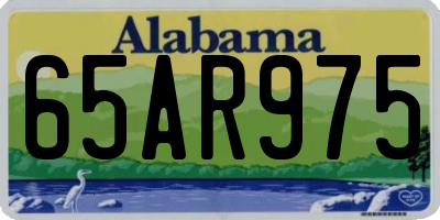 AL license plate 65AR975