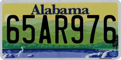AL license plate 65AR976