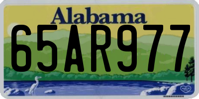 AL license plate 65AR977