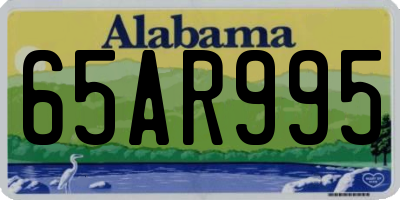 AL license plate 65AR995