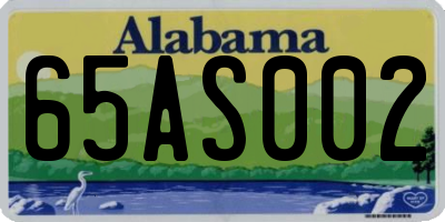 AL license plate 65AS002