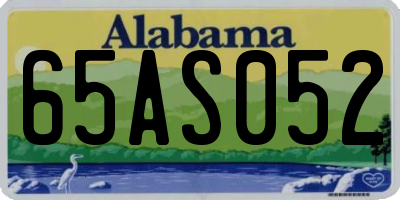 AL license plate 65AS052