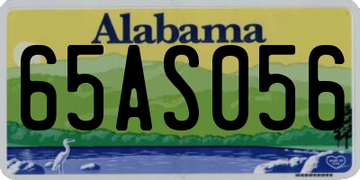 AL license plate 65AS056