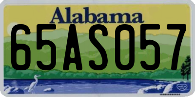AL license plate 65AS057