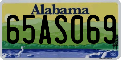 AL license plate 65AS069