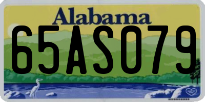 AL license plate 65AS079