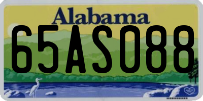 AL license plate 65AS088