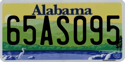 AL license plate 65AS095