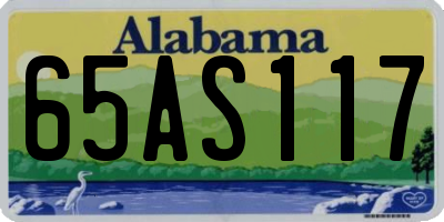 AL license plate 65AS117
