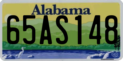 AL license plate 65AS148