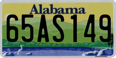 AL license plate 65AS149