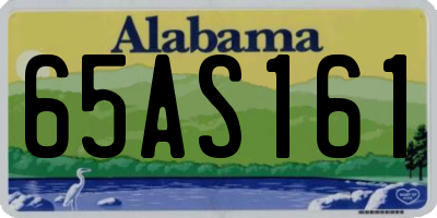 AL license plate 65AS161