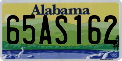 AL license plate 65AS162