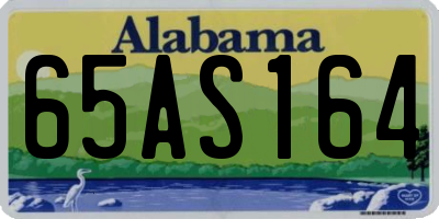 AL license plate 65AS164
