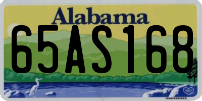 AL license plate 65AS168