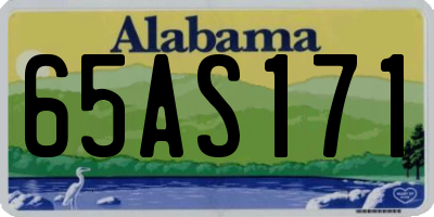 AL license plate 65AS171