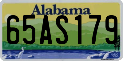 AL license plate 65AS179