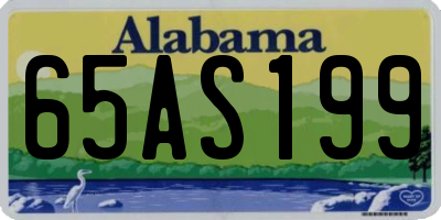 AL license plate 65AS199