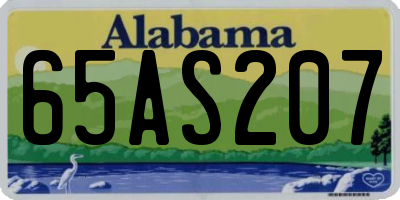 AL license plate 65AS207