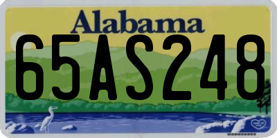 AL license plate 65AS248