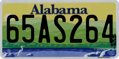 AL license plate 65AS264