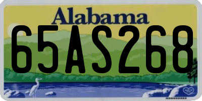 AL license plate 65AS268