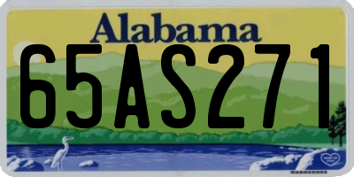 AL license plate 65AS271