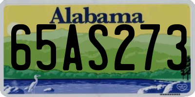 AL license plate 65AS273