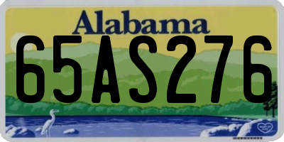 AL license plate 65AS276