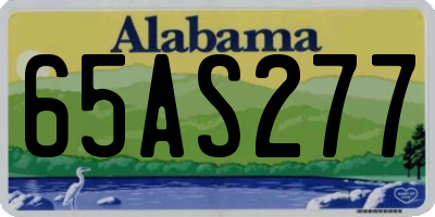 AL license plate 65AS277