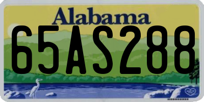 AL license plate 65AS288