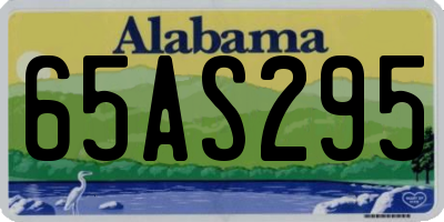AL license plate 65AS295