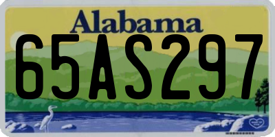 AL license plate 65AS297