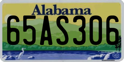 AL license plate 65AS306