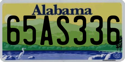 AL license plate 65AS336